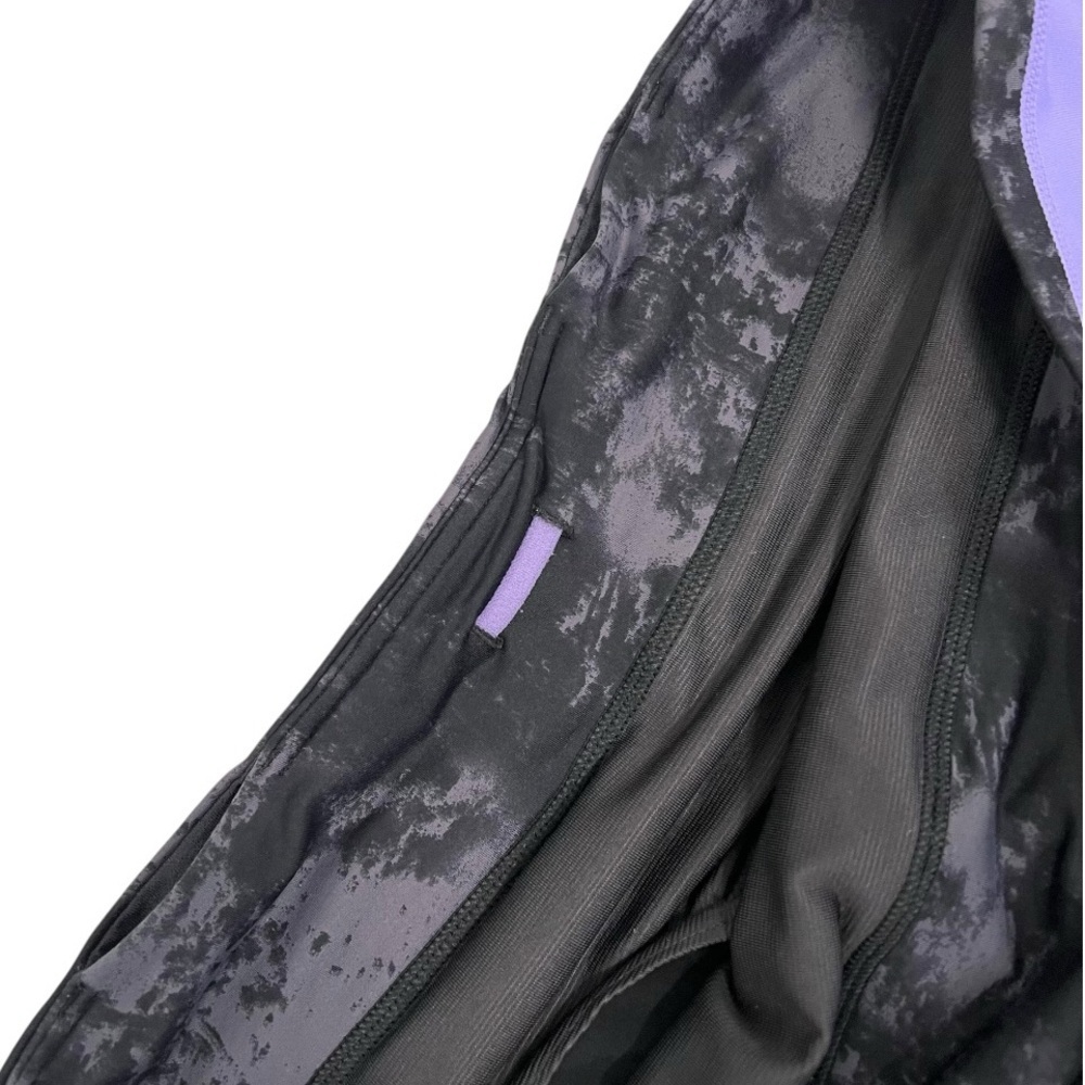 Lululemon Black Purple 5” Lined Running Athletic Performance Shorts Women’s 10 - Picture 8 of 11